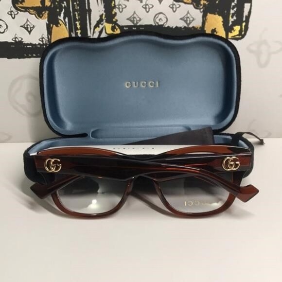 New Authentic Gucci Tortoise Shell Women's Glasses GG0992o 003 - Picture 3 of 14